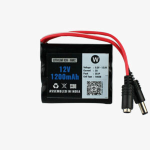 12V 1200mAh Rechargeable Lithium Battery