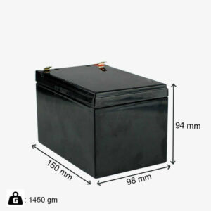 12V 20Ah Rechargeable Lithium Ion (NMC) Battery Pack Dimensions
