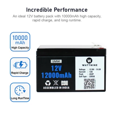 12V 12Ah Lithium(LiFePo4) Battery with Warranty - Image 4