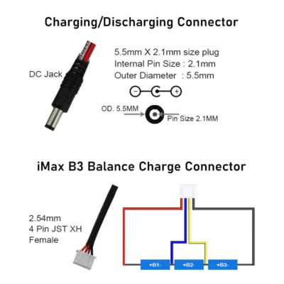 12V 1200mAh Rechargeable Lithium Battery with Warranty (includes BMS & balance pin) for GPS, CCTV, Industial and Commercial Application - Image 4