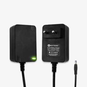 WATTNINE 16.8V 1.5A NMC Battery Charger with CC/CV and Charging Indicator for 4S Battery Packs