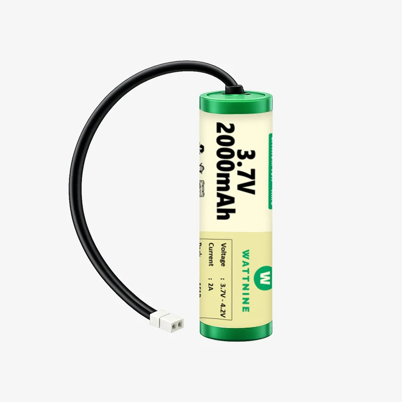 WATTNINE® 3.7V 2000mAh Rechargeable Lithium-ion Battery Pack with Warranty for GPS, CCTV, and Commercial Application